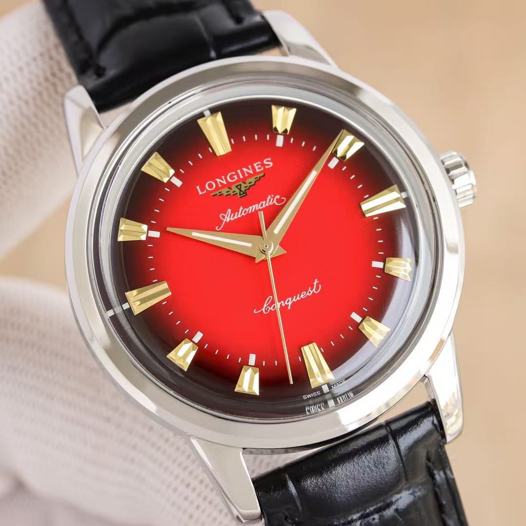 LONGINES  ロンジン  CONQUEST HERITAGE YEAR OF THE SNAKE EDITION, L1.651.4.09.2, 自動巻 ウォッチ, Ø 40.00 mm, ステンレススティール.