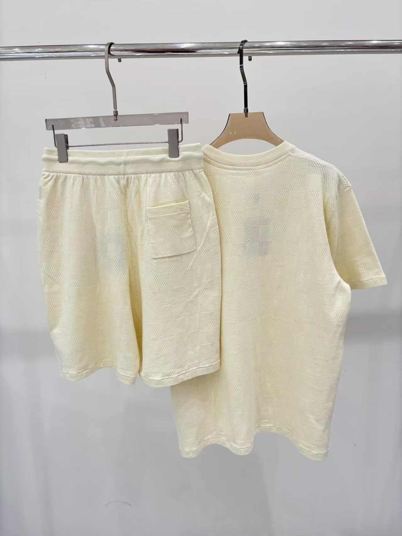 LV ダミエ フレンチテリーTシャツ+ダミエ フレンチテリーショーツ