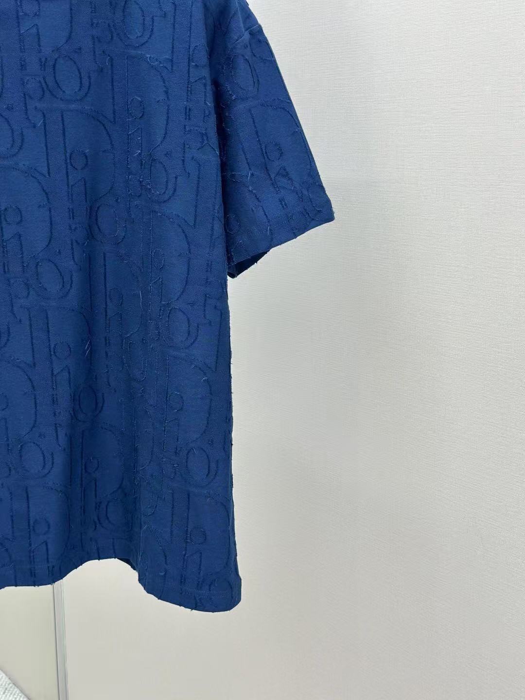 DIOR Tシャツ (リラックス フィット) ディオール オブリーク コットンジャージー