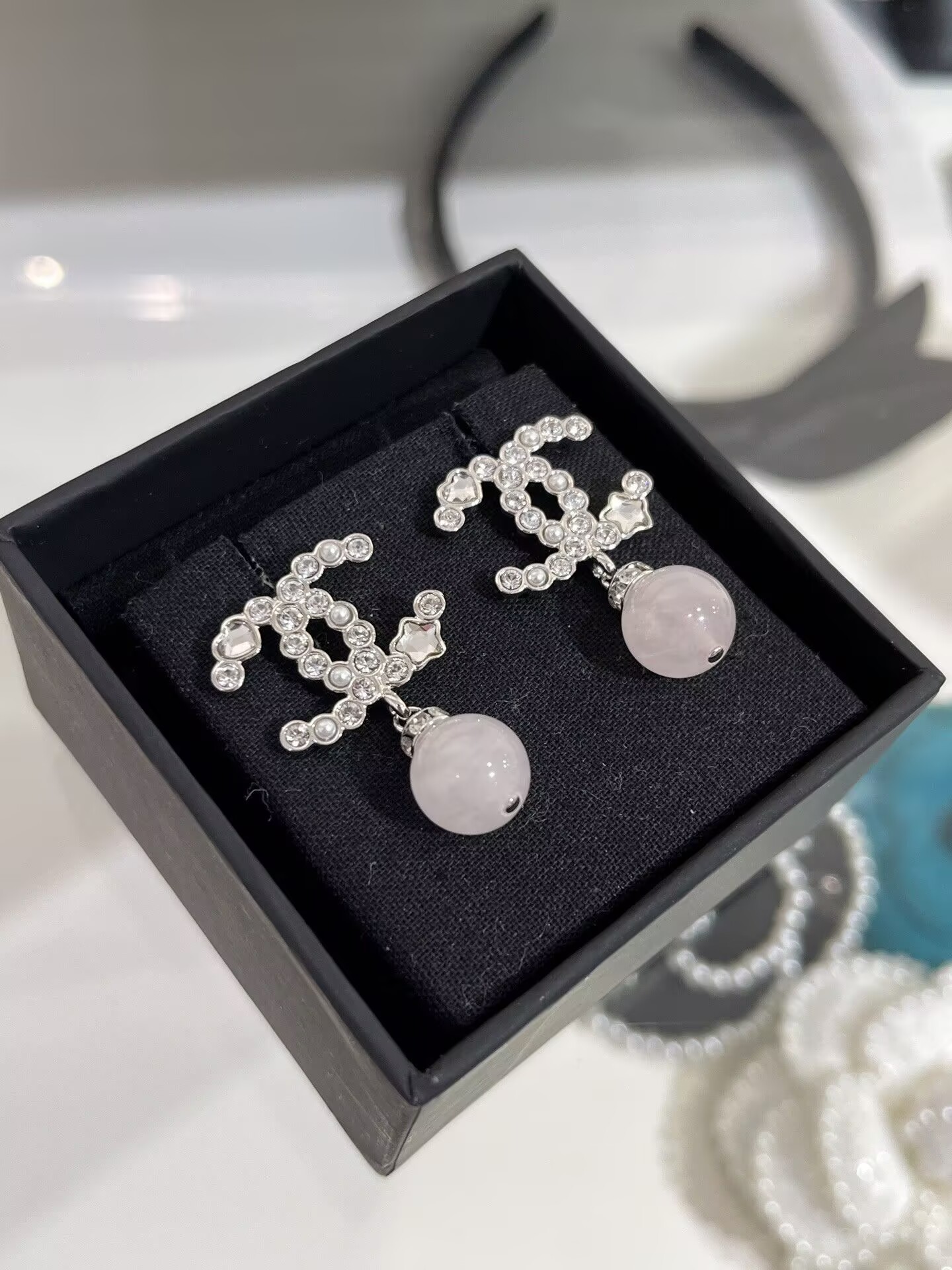 シャネル CHANEL パール CCロゴ ピアス