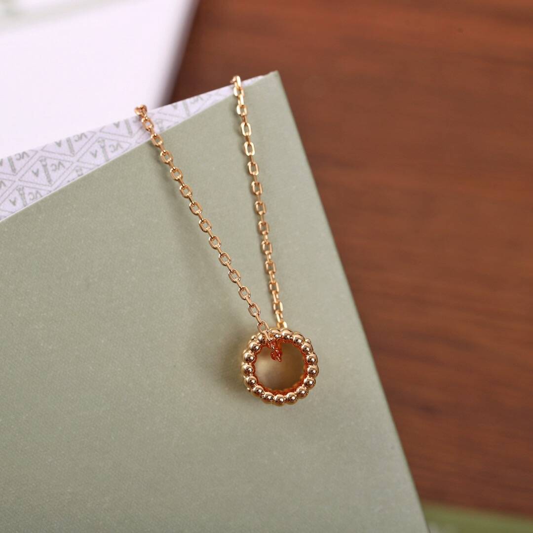 ペルレ クローバー ペンダント  ローズ ゴールド, ダイヤモンド