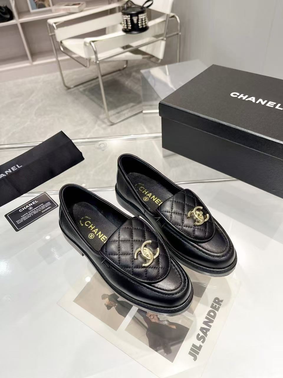 2025年春夏  ローファー ラムスキン  ブラック