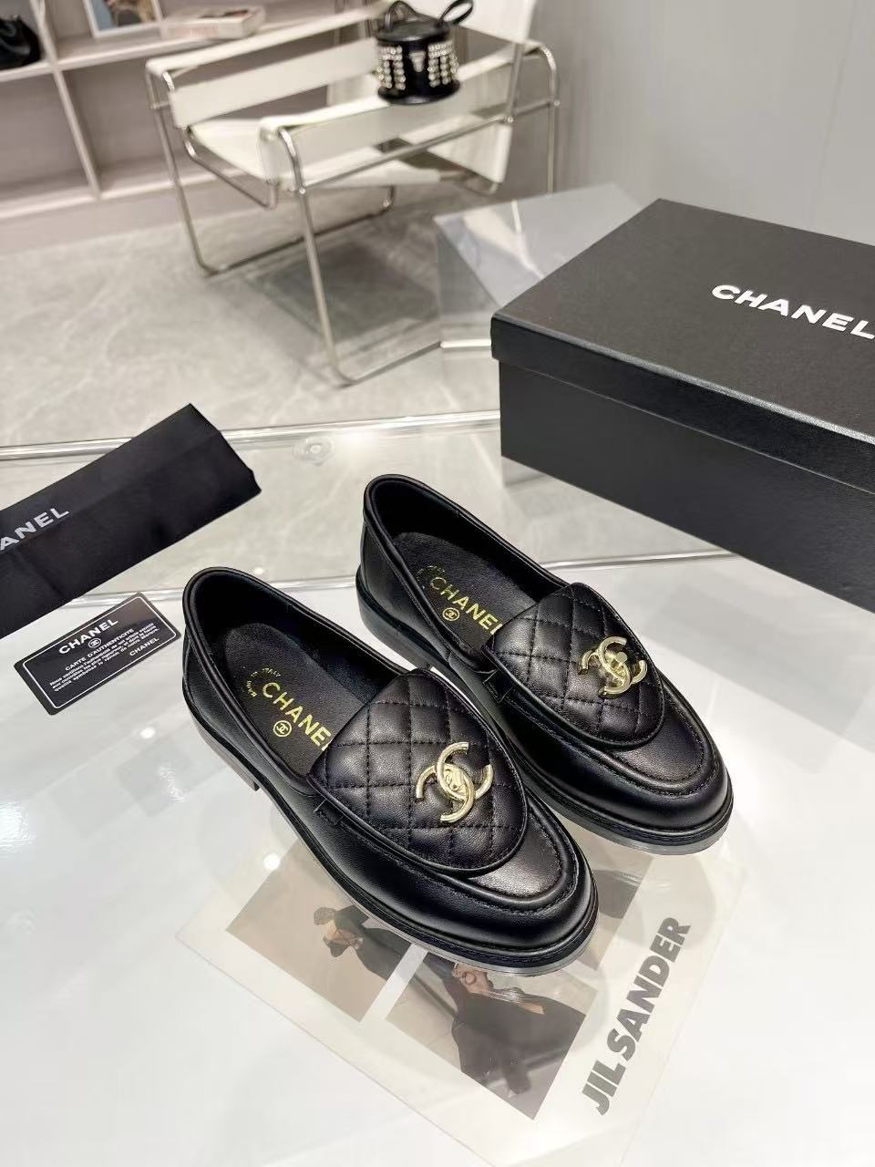 2025年春夏  ローファー ラムスキン  ブラック