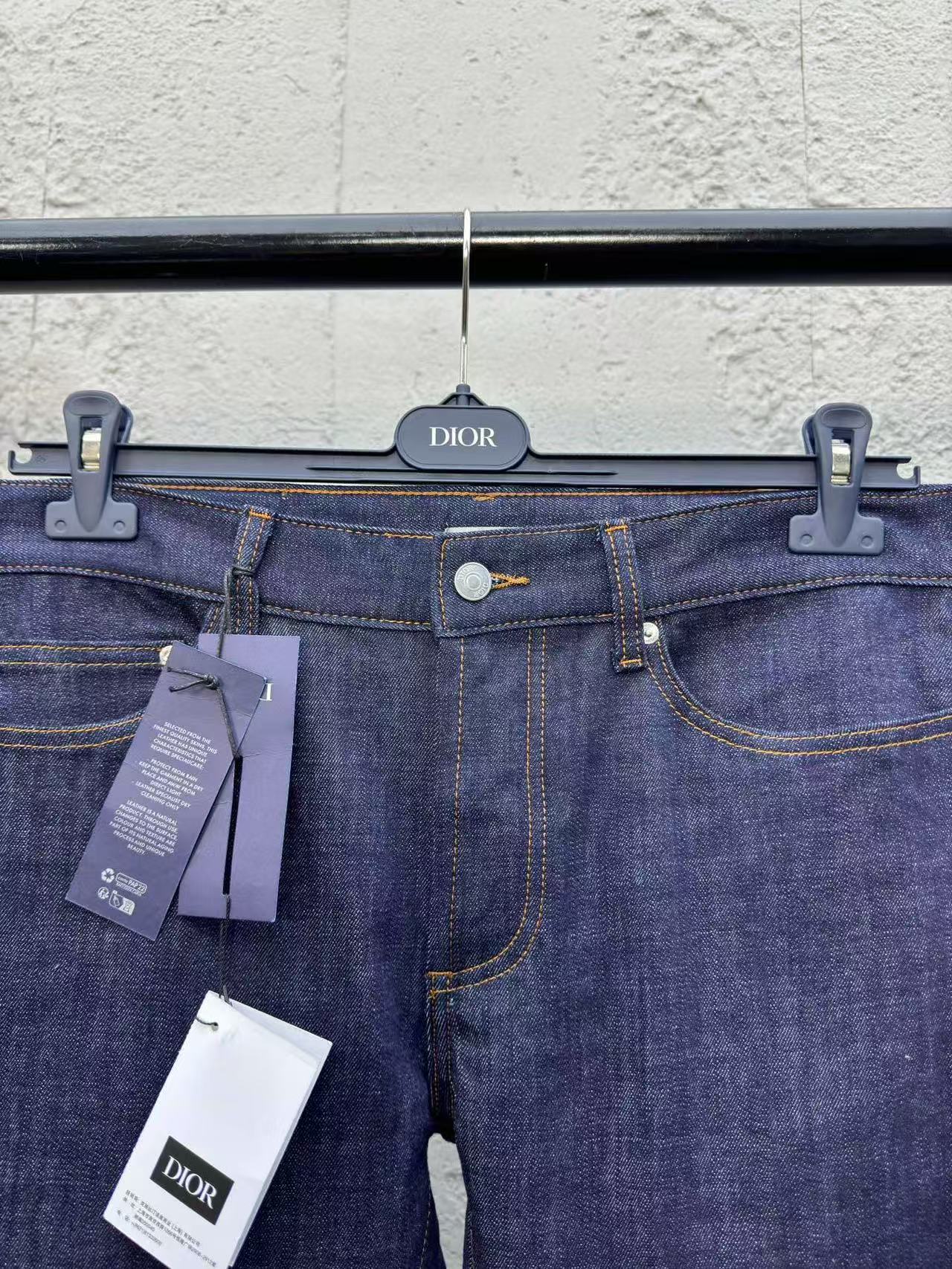 DIOR スリムフィット ジーンズ ディオール オブリーク ロー コットンデニム