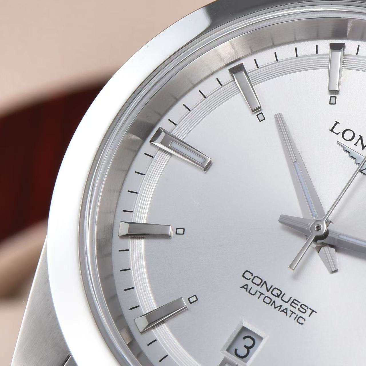 LONGINES  ロンジン  コンクエスト, L3.830.4.72.6, 自動巻 ウォッチ, Ø 41.00 mm, ステンレススティール.