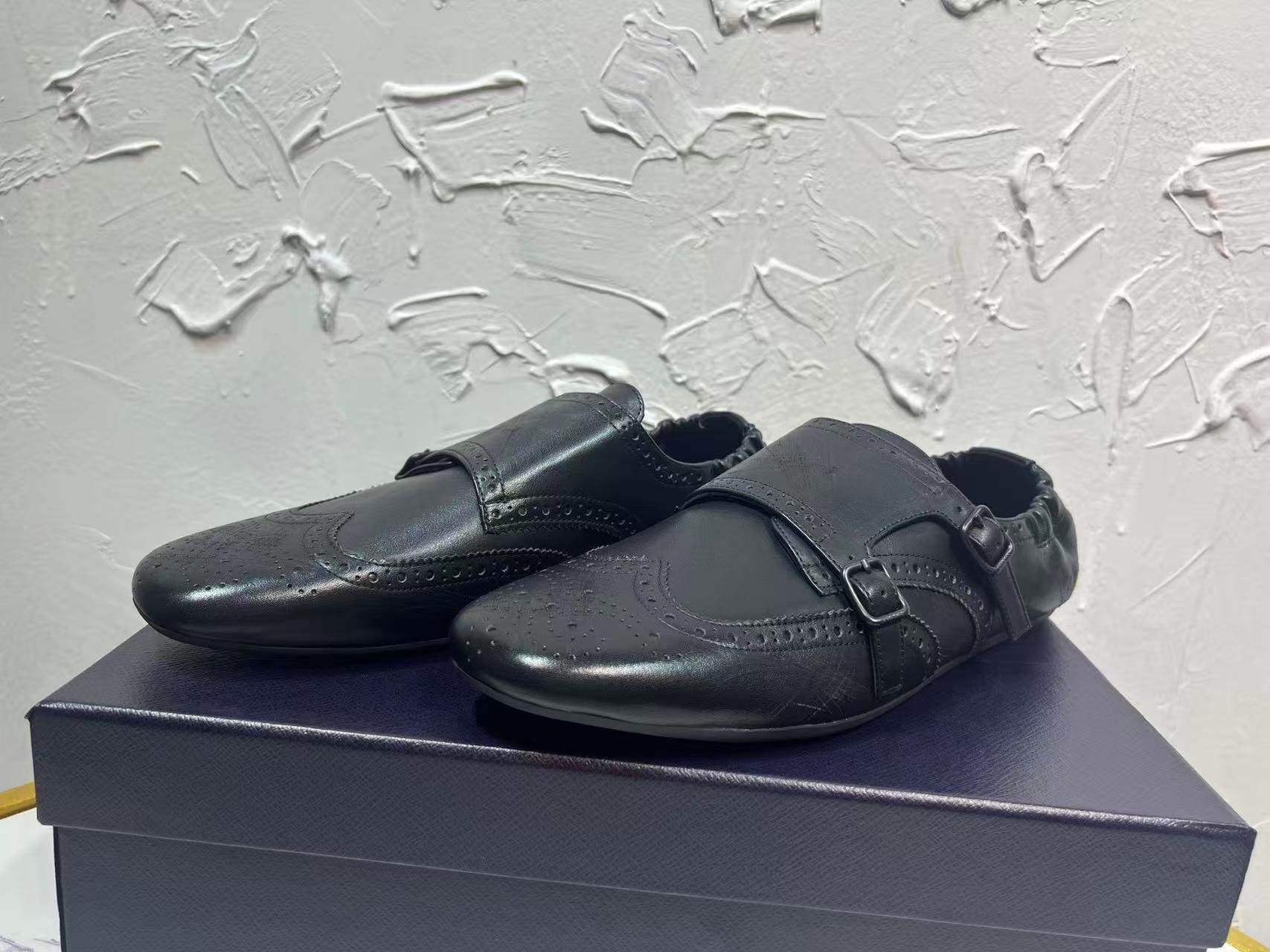 Prada プラダ シャッフル ダブルモンクストラップシューズ