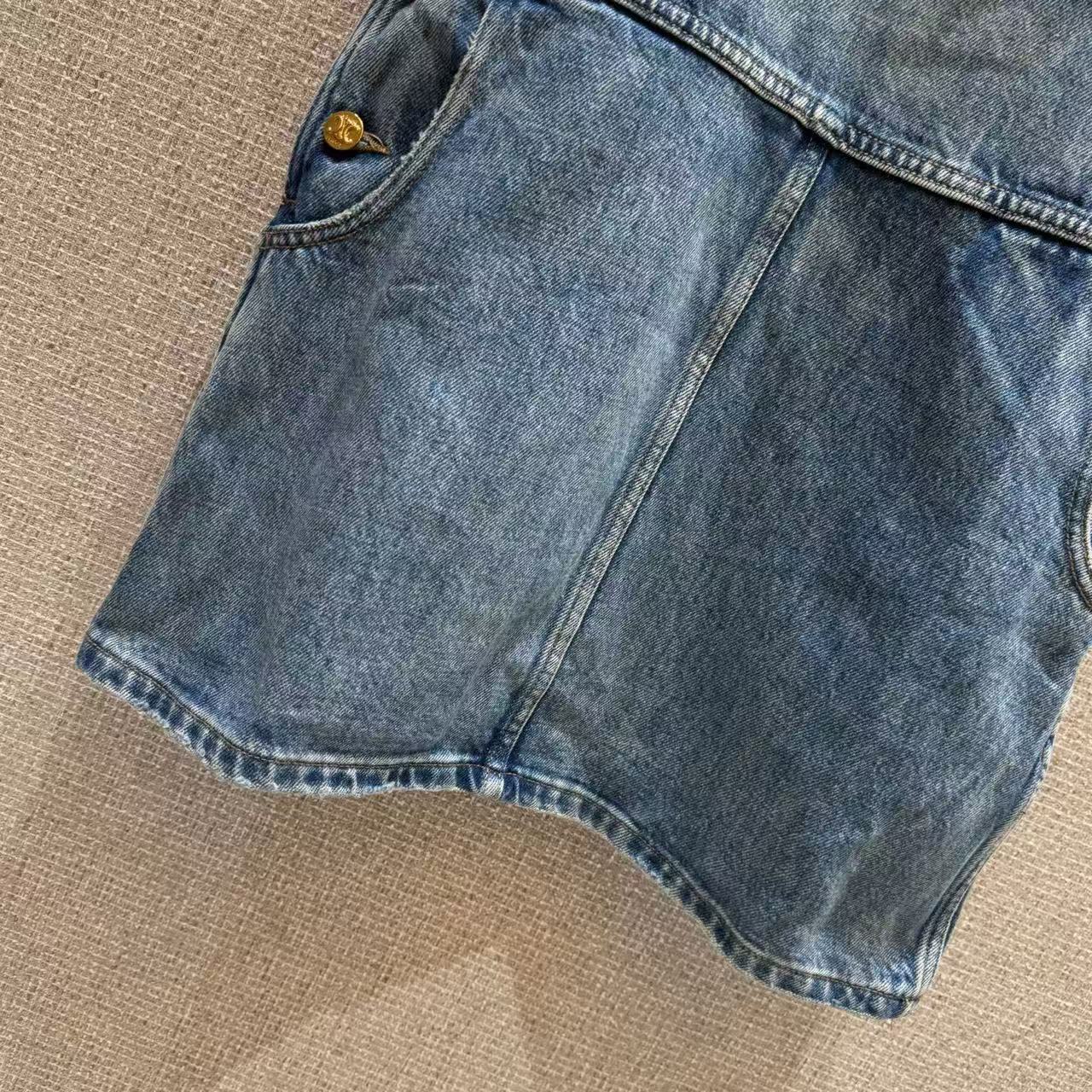 CELINE ダンガリー ミニドレス / ユニオンウォッシュ デニム