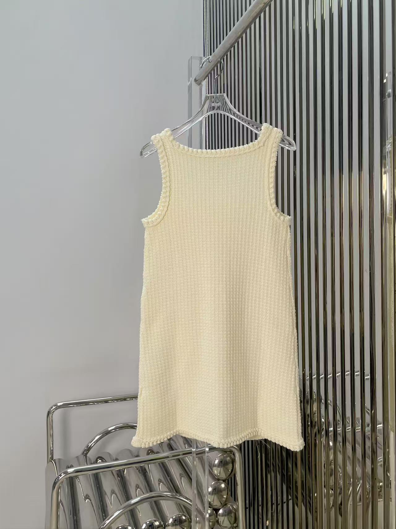 CELINE ミニエプロンドレス / コットン