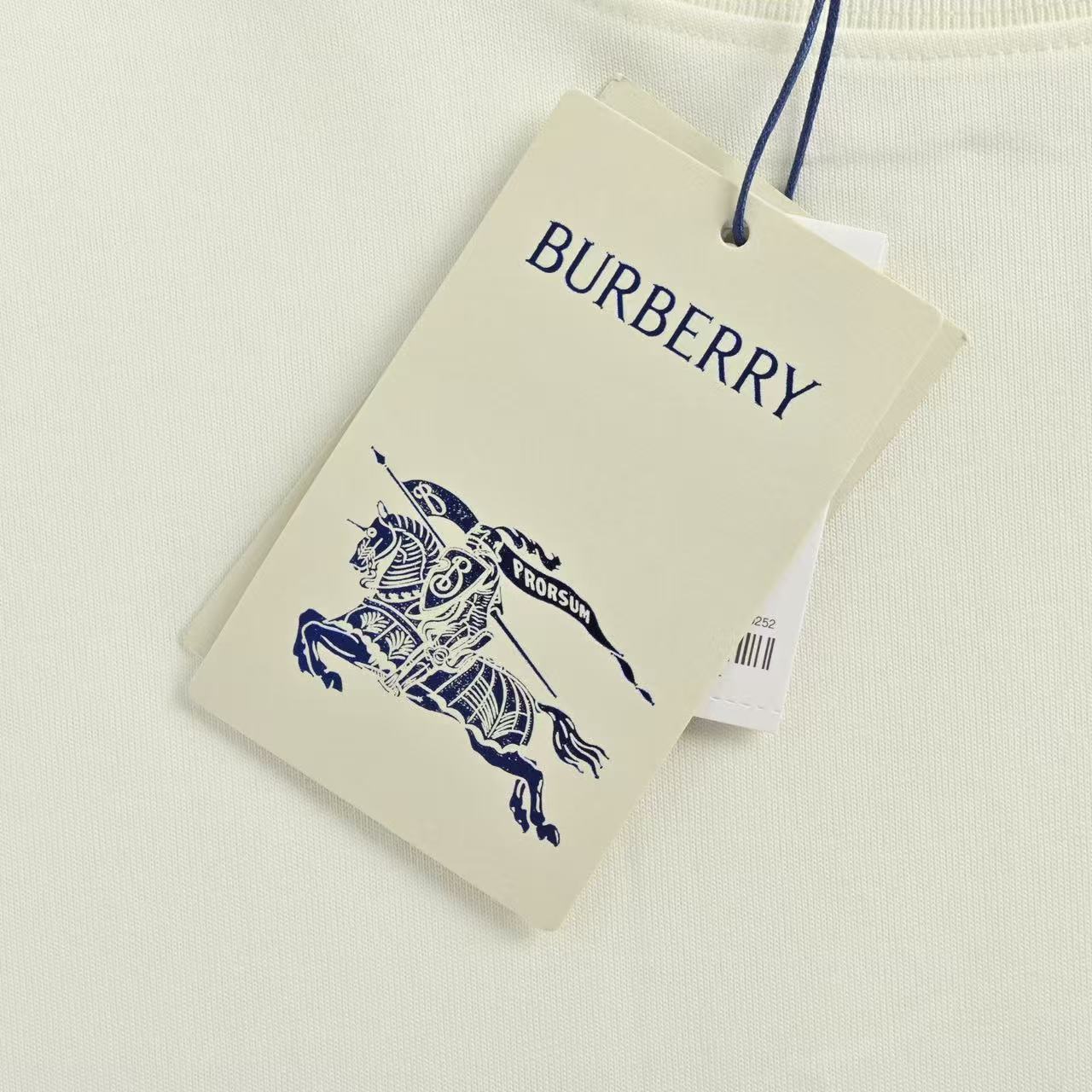 Burberry チェックトリム コットンTシャツ