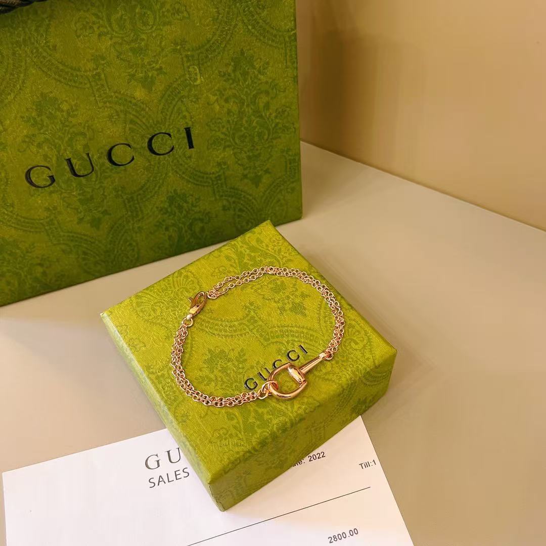 GUCCI 〔ホースビット〕18K チェーン ブレスレット