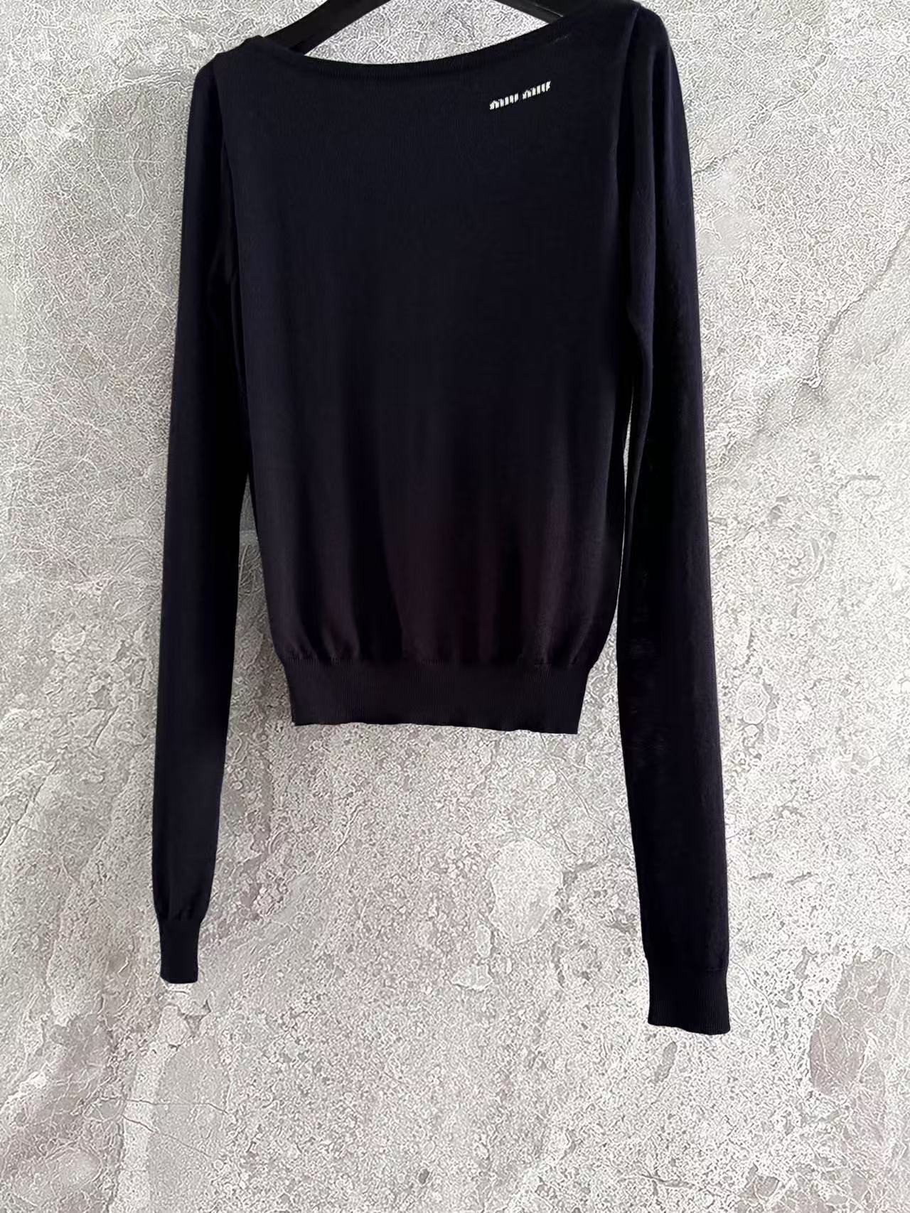 MIUMIU ウール ボートネック セーター