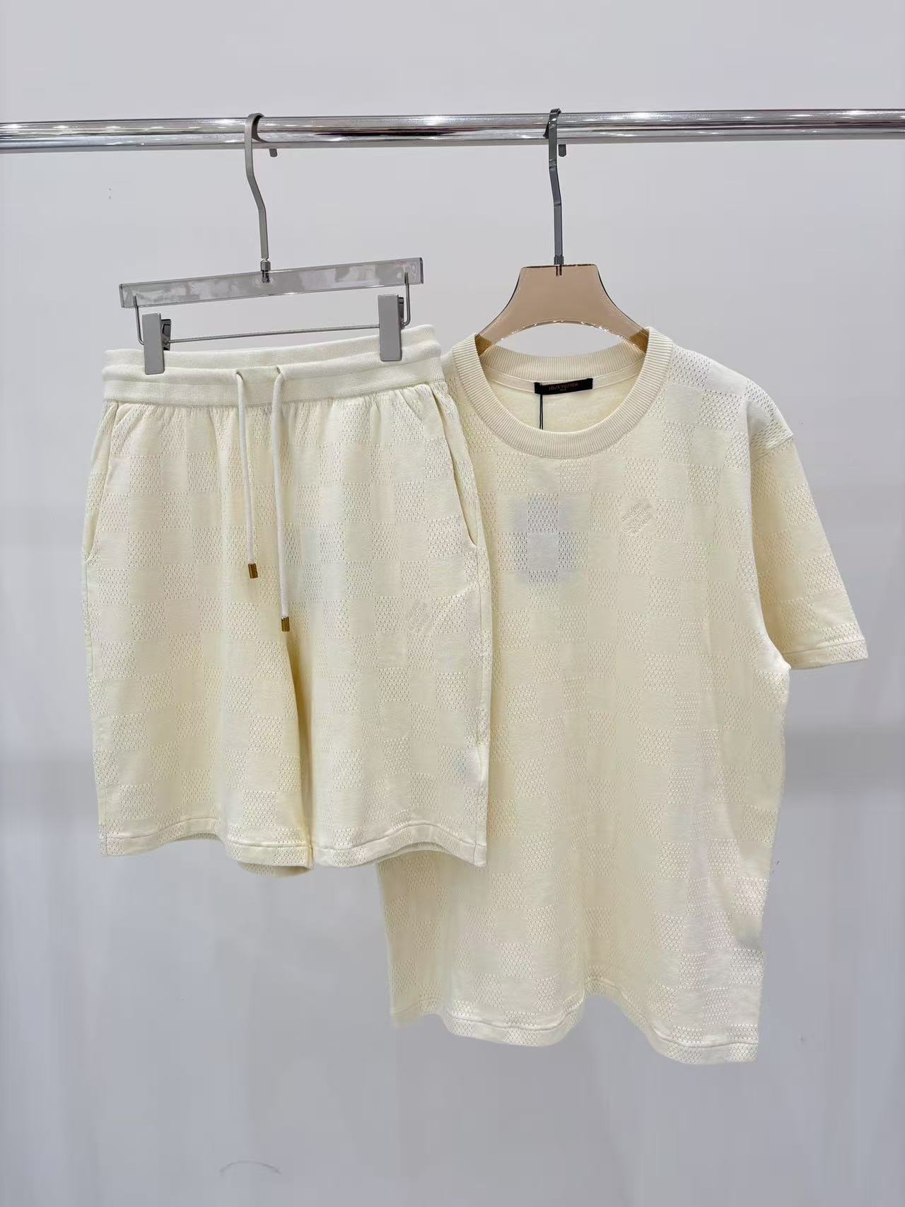 LV ダミエ フレンチテリーTシャツ+ダミエ フレンチテリーショーツ