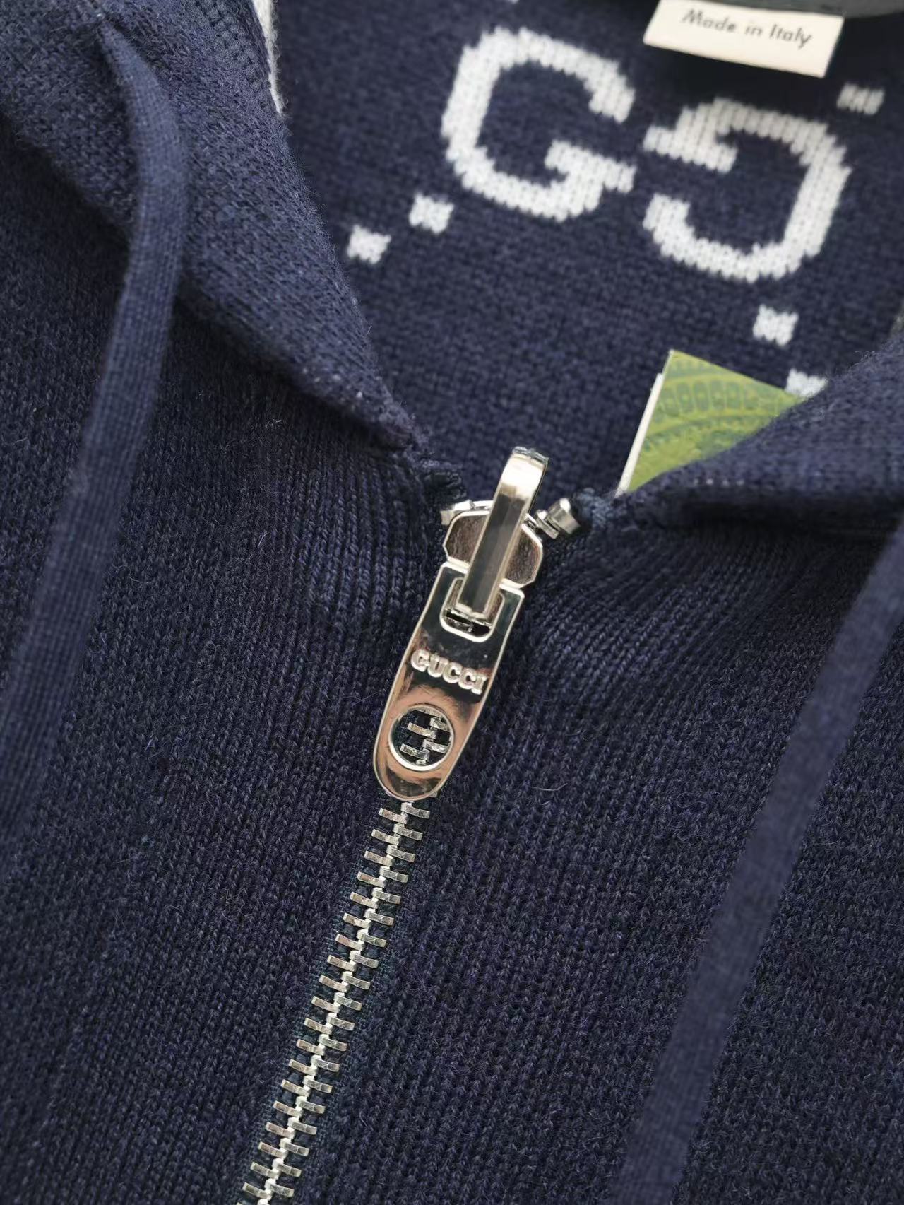 GGウール リバーシブル フーデッド ジップジャケット