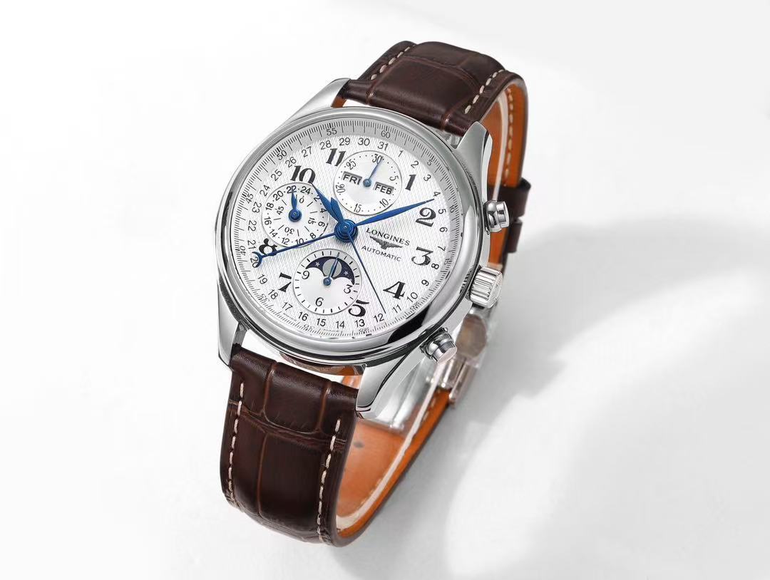 LONGINES MASTER COLLECTION CHRONO MOONPHASE, L2.773.4.78.3, 自動巻 ウォッチ, Ø 42.00 mm, ステンレススティール. 