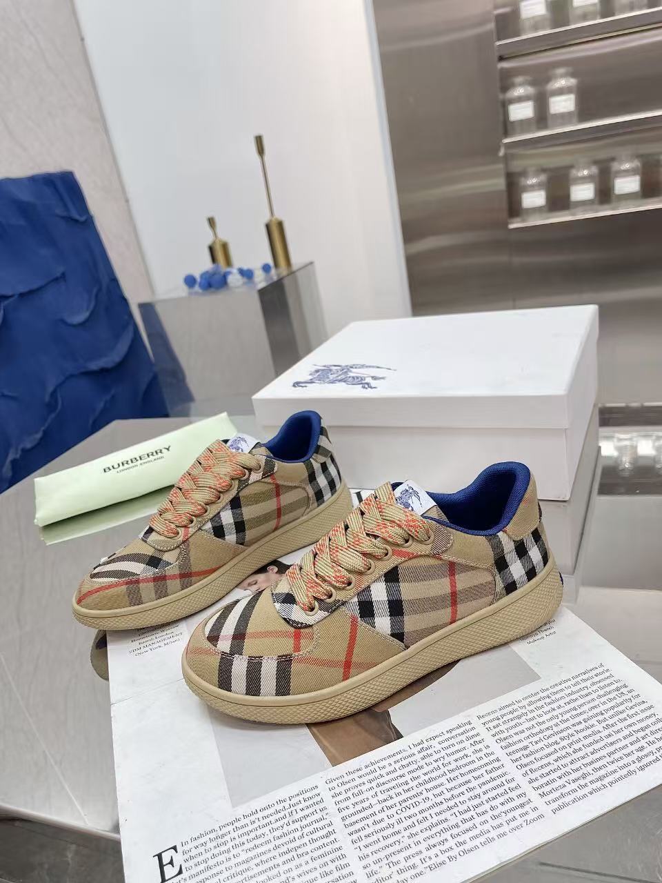 Burberry チェック テラススニーカー