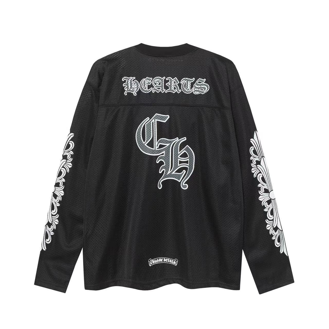 Chrome Hearts   クロムハーツ ヴァーシティ 長袖 ゲームシャツ ロンT