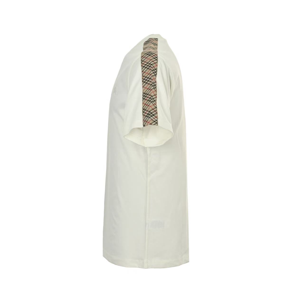 Burberry チェックトリム コットンTシャツ