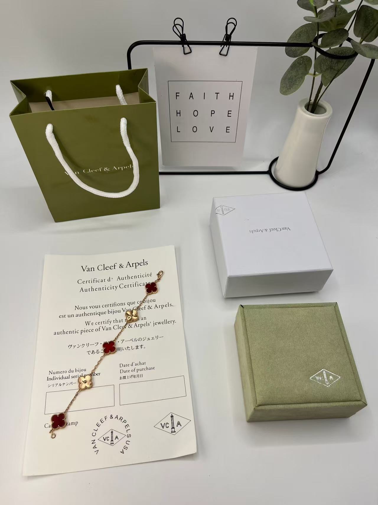 ヴィンテージ アルハンブラ ブレスレット、5モチーフ