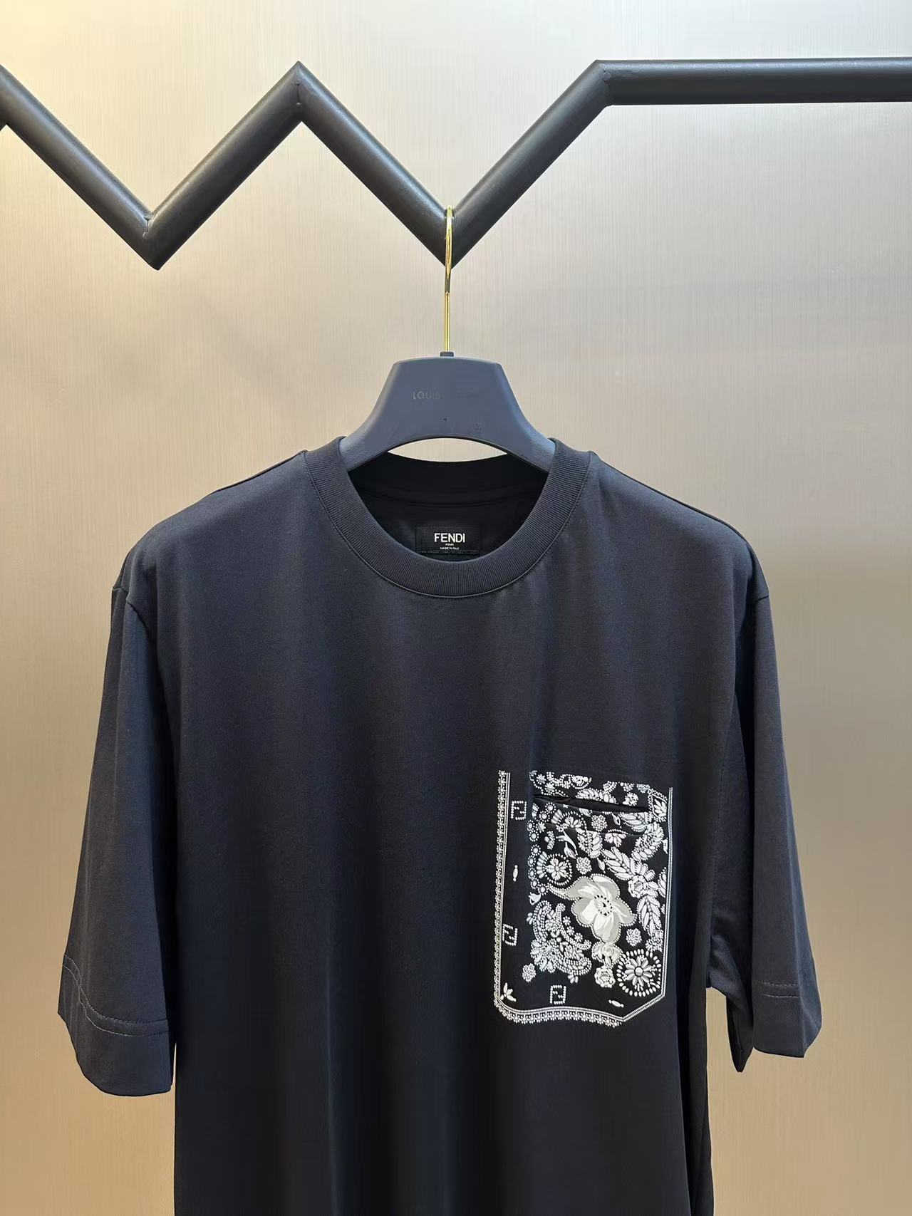 Fendi ブルーコットン Tシャツ