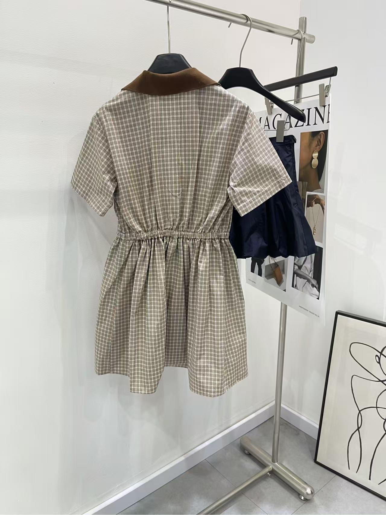 MIUMIU チェック ミニドレス