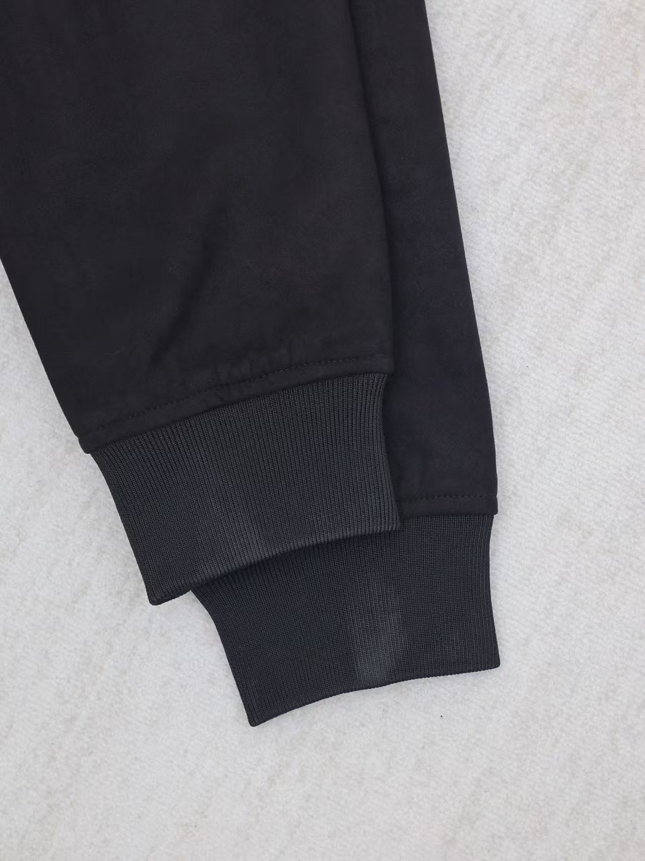 Louis vuitton レザーミックス バーシティブルゾン