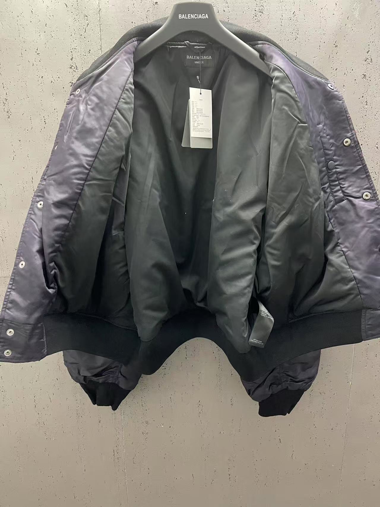 Balenciaga ブラック の メンズ LION CLUB VARSITY ジャケット