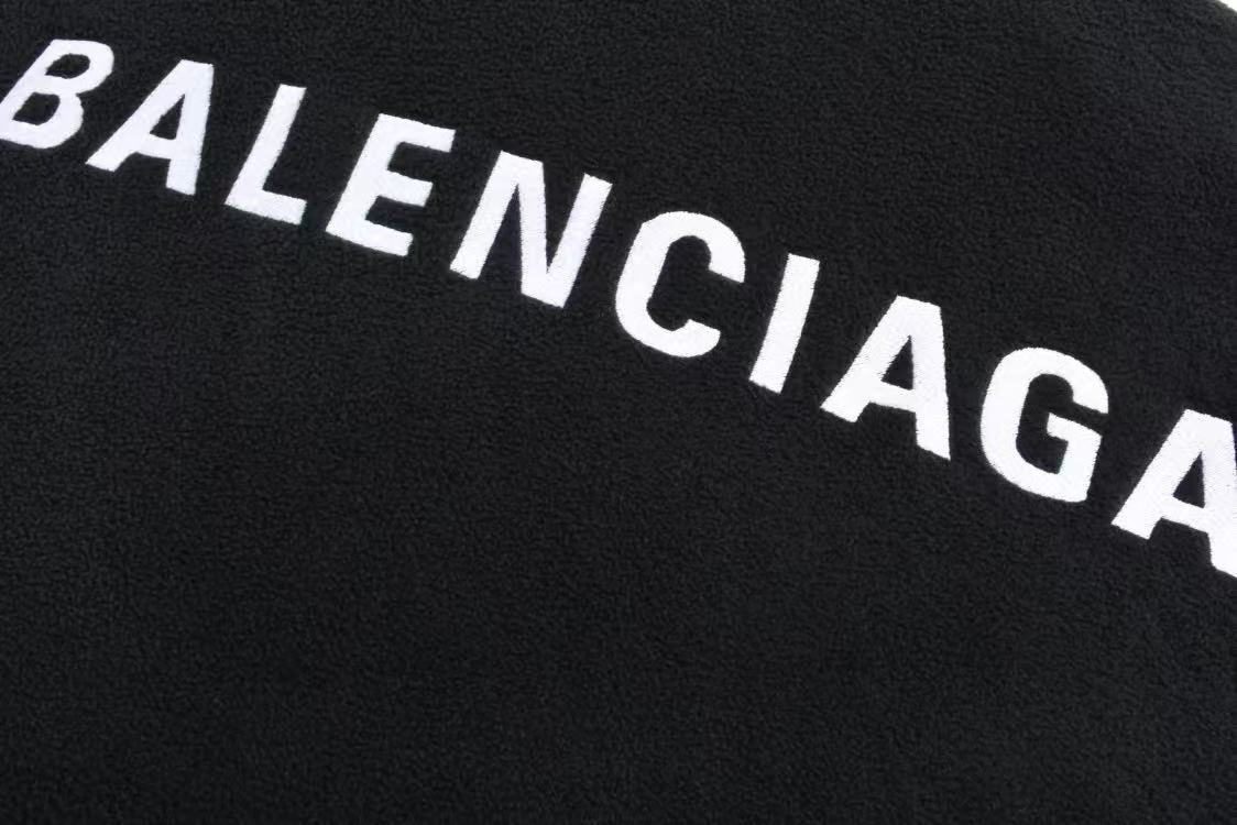 Balenciaga ブラック/ホワイト の メンズ BALENCIAGA BACK ジップアップ ジャケット