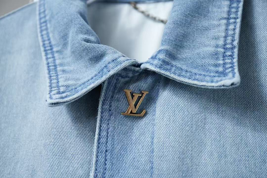 Louis vuitton アップサイクルデニム キャンバスジャケット