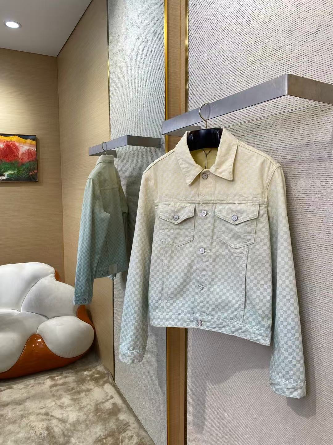 Louis vuitton ダミエ グラディエントジャカード デニムジャケット