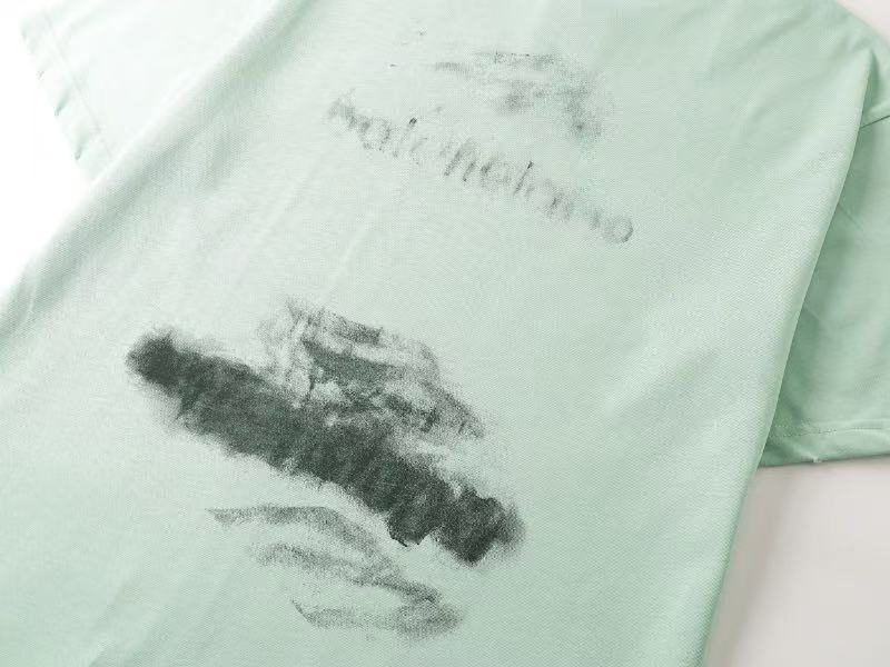 Balenciaga DIY IMPRINT CROPPED Tシャツ で セージグリーン