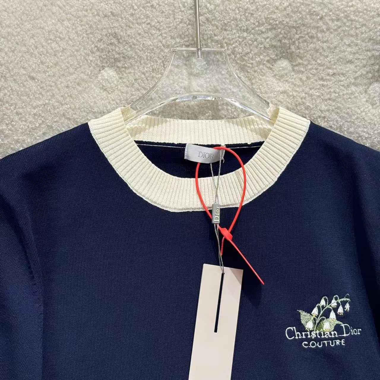 Christian Dior Couture スズラン Tシャツ コットン & カシミヤ ジャージー