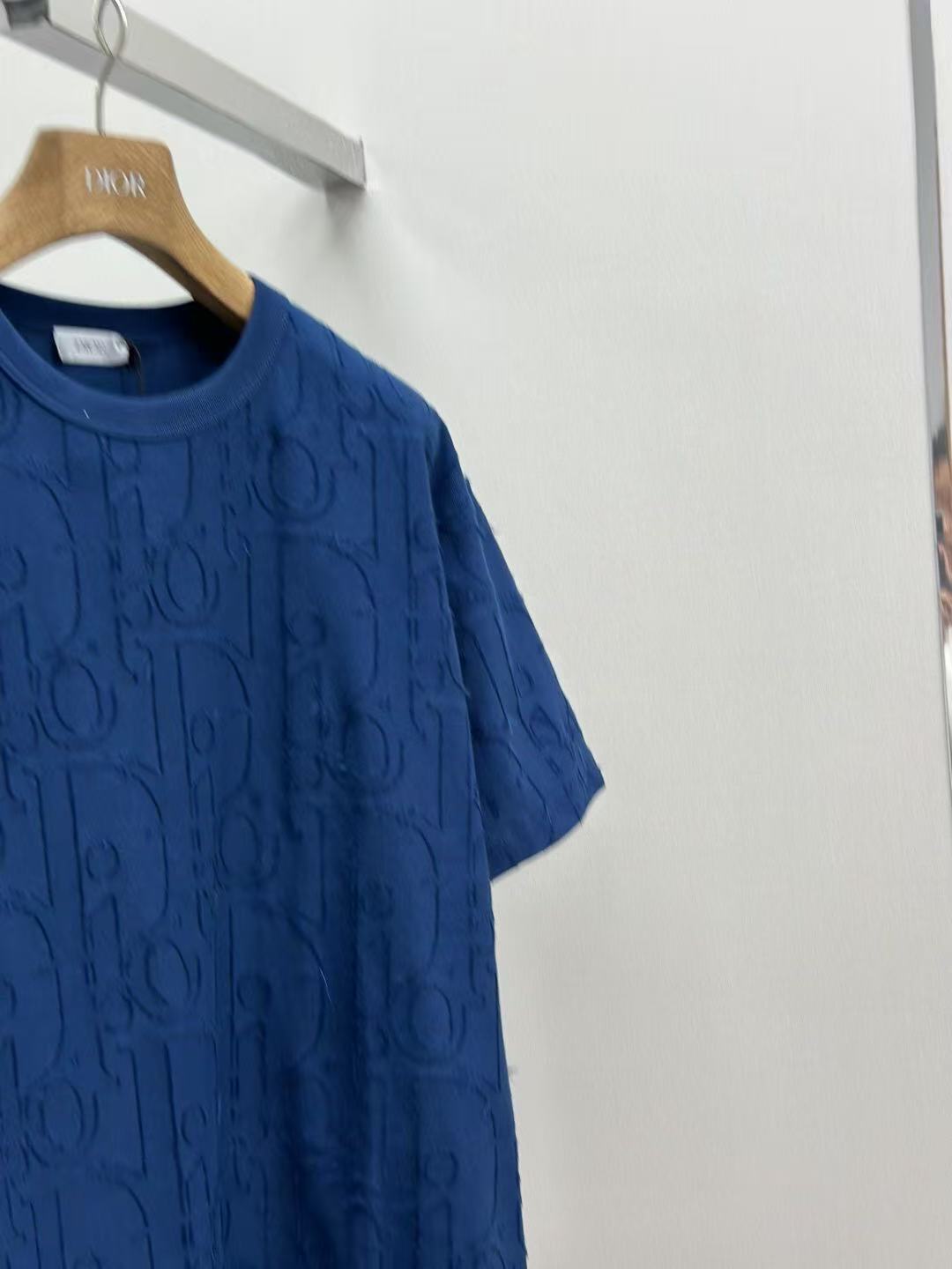 DIOR Tシャツ (リラックス フィット) ディオール オブリーク コットンジャージー