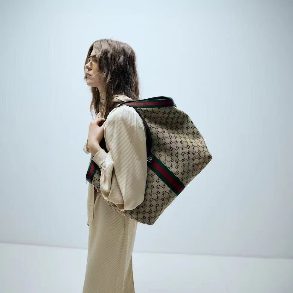 〔グッチ ジリオ〕ラージ トートバッグ