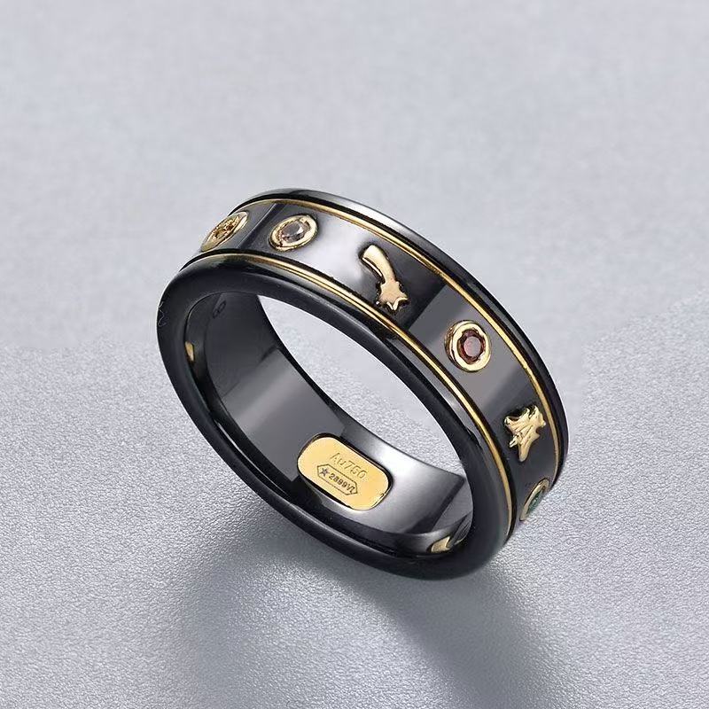 GUCCI ジェムストーン付き 18K リング