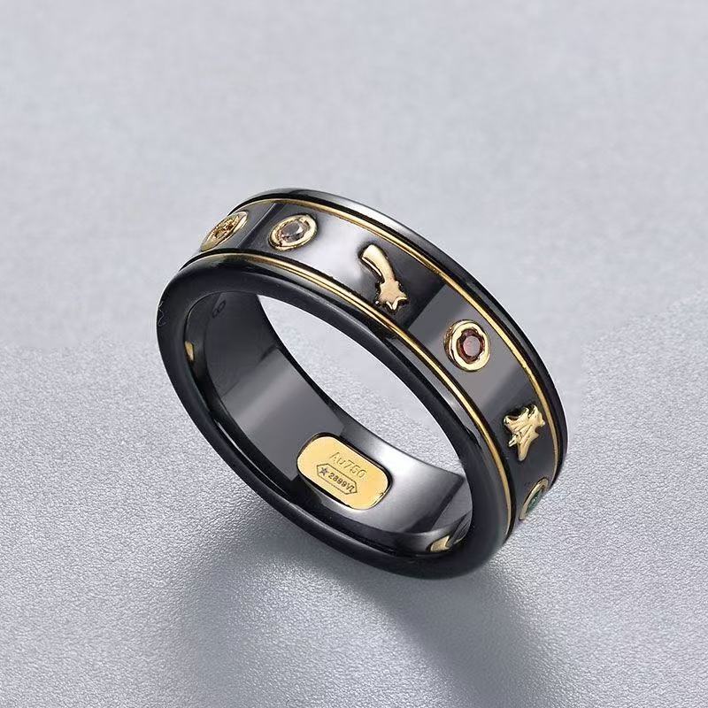 GUCCI ジェムストーン付き 18K リング