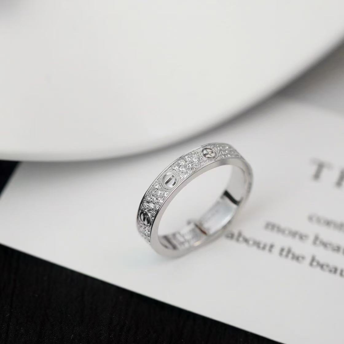 Love リング、スモールモデル、パヴェ