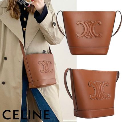 【CELINE】セリーヌ キュイル トリオンフ バスケット バッグ