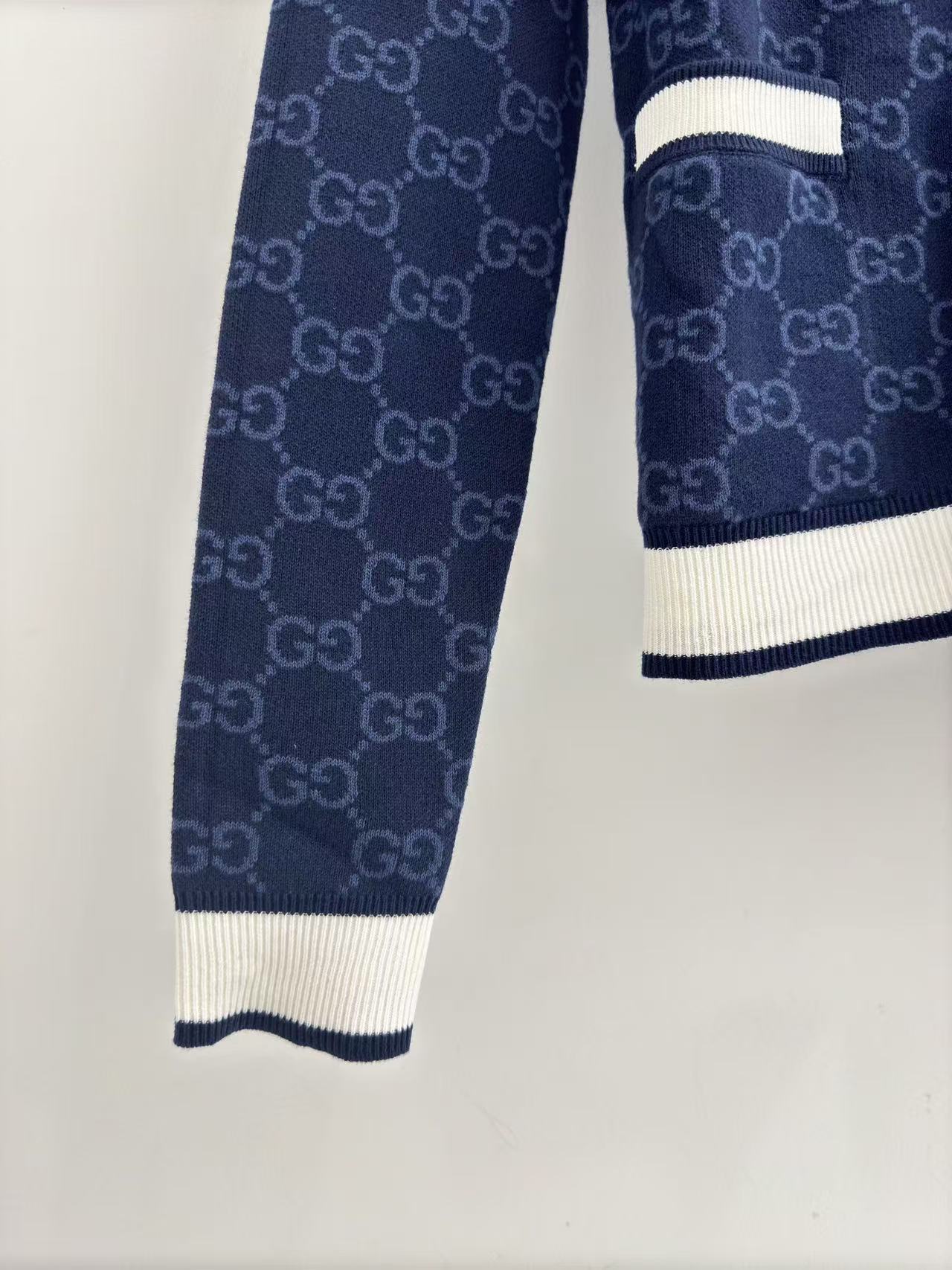 GUCCI GGファインコットン ジャカード カーディガン