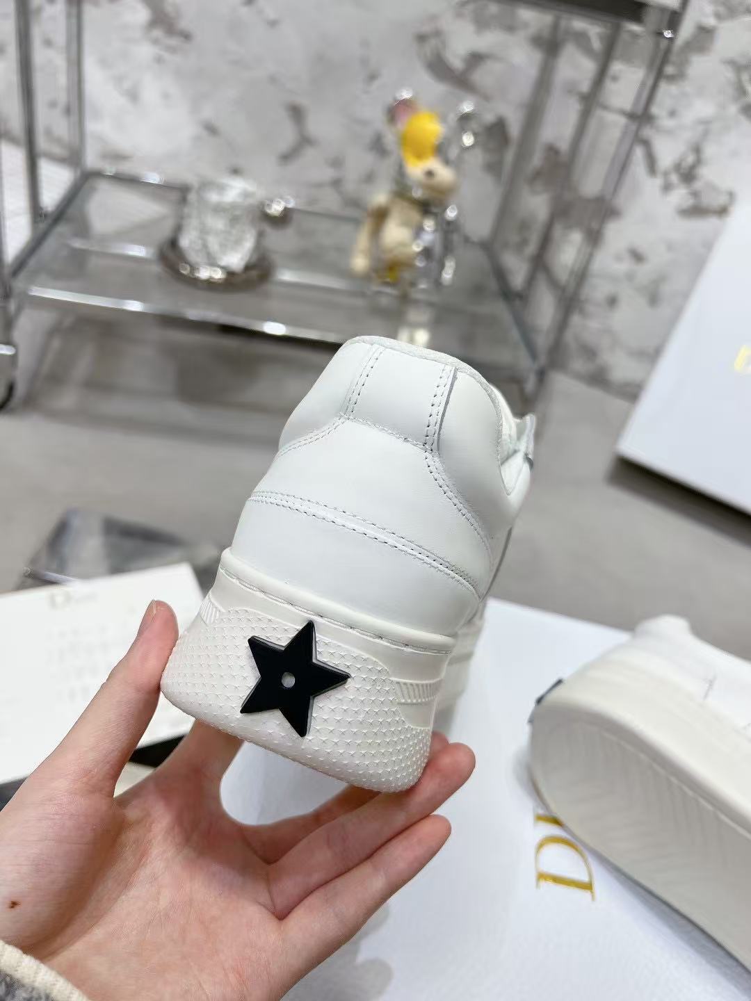 Dior Star プラットフォームスニーカー カーフスキン & スエードカーフスキン