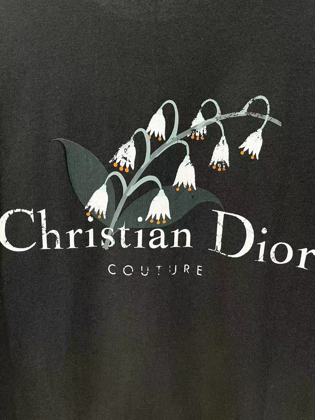 Christian Dior Couture スズラン Tシャツ (リラックス フィット) コットンジャージー