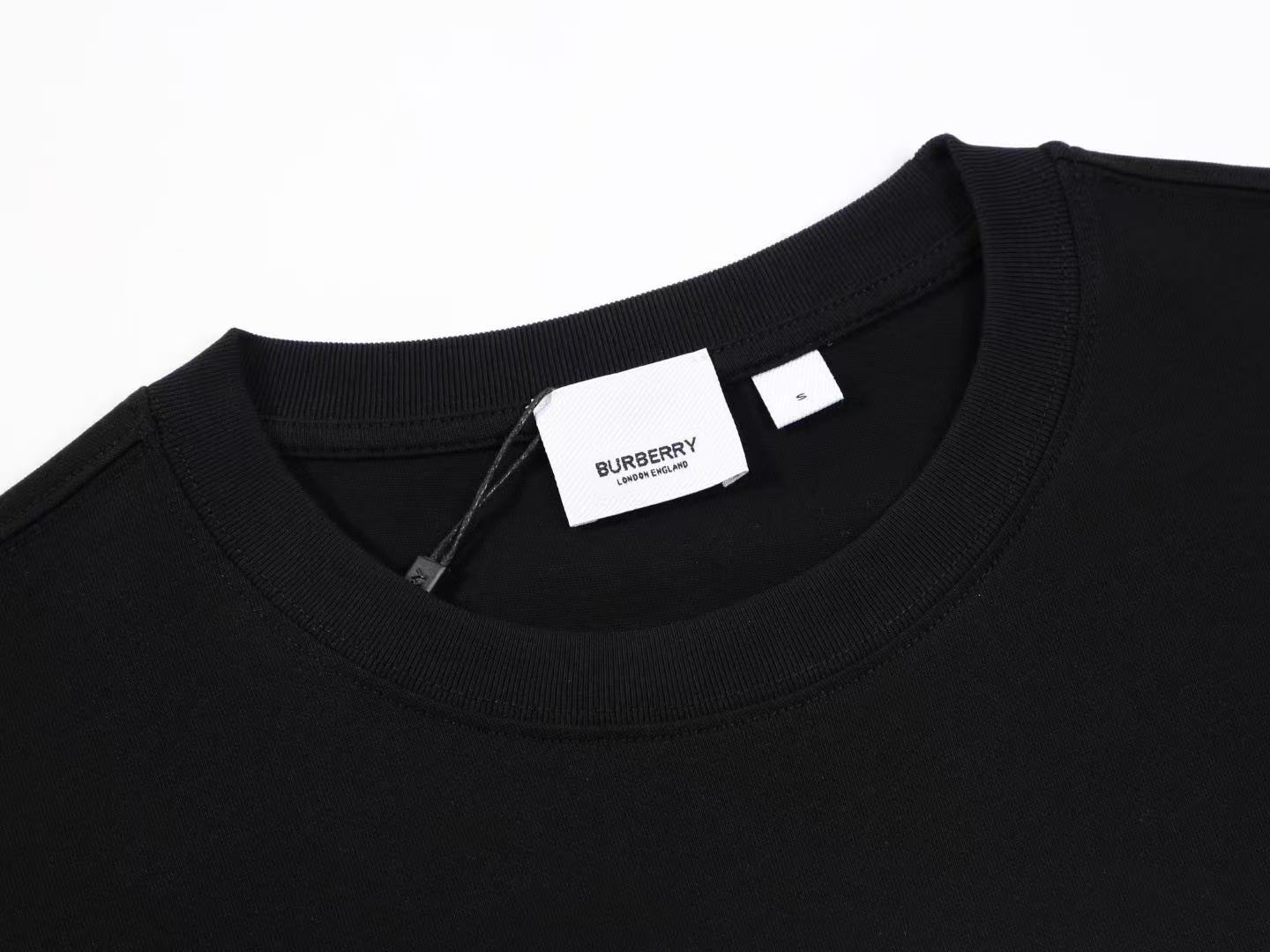 Burberry チェックラベル コットンTシャツ