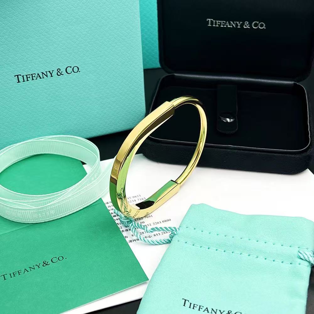 Tiffany バングル イエローゴールド
