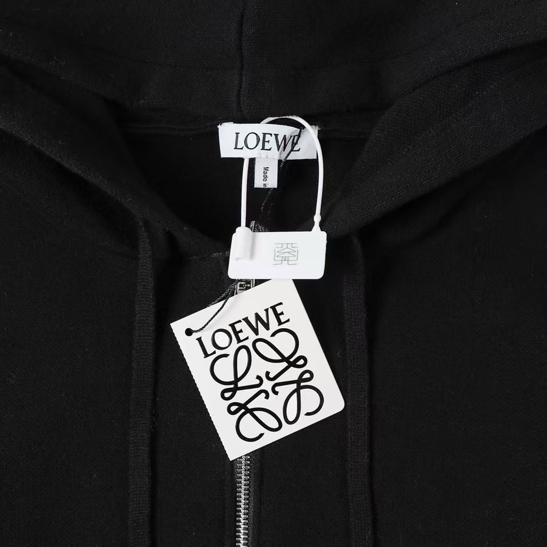Loewe アナグラム ジップアップ フーディー（ウール）