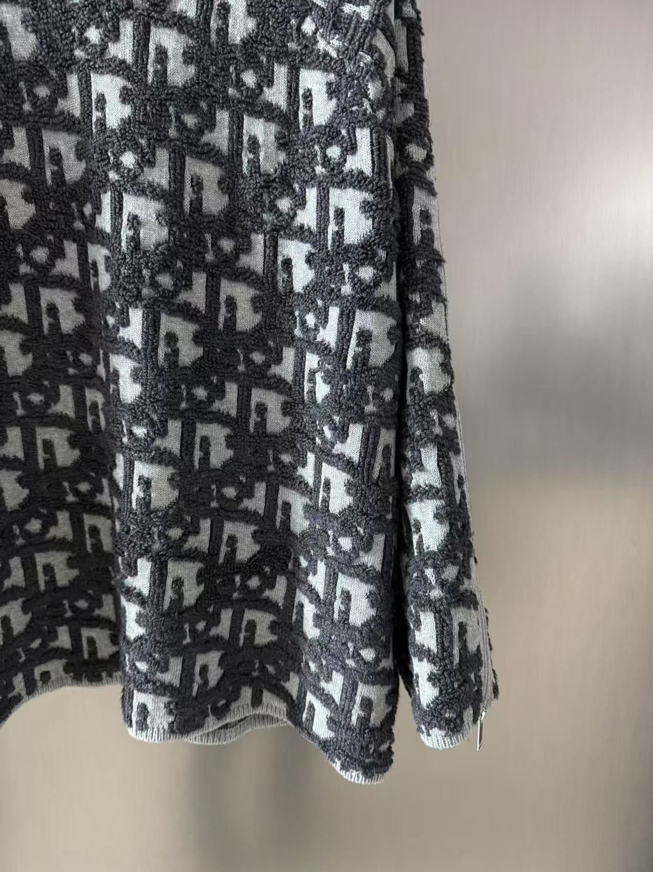 DIOR セーター ディオール オブリーク バージンウール & コットン ブレンド ジャカード