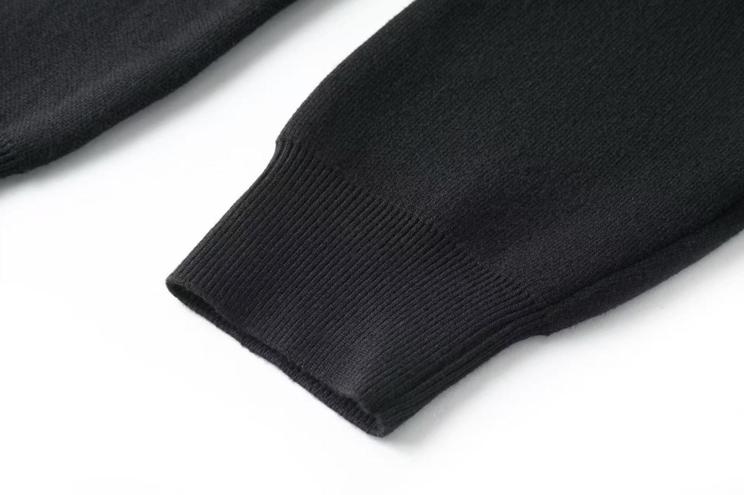 Louis vuitton ニットブルゾン ウィズ レザーディテール