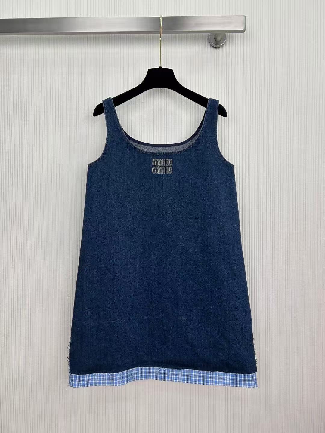 MIUMIU ウォッシュドデニム ミニドレス