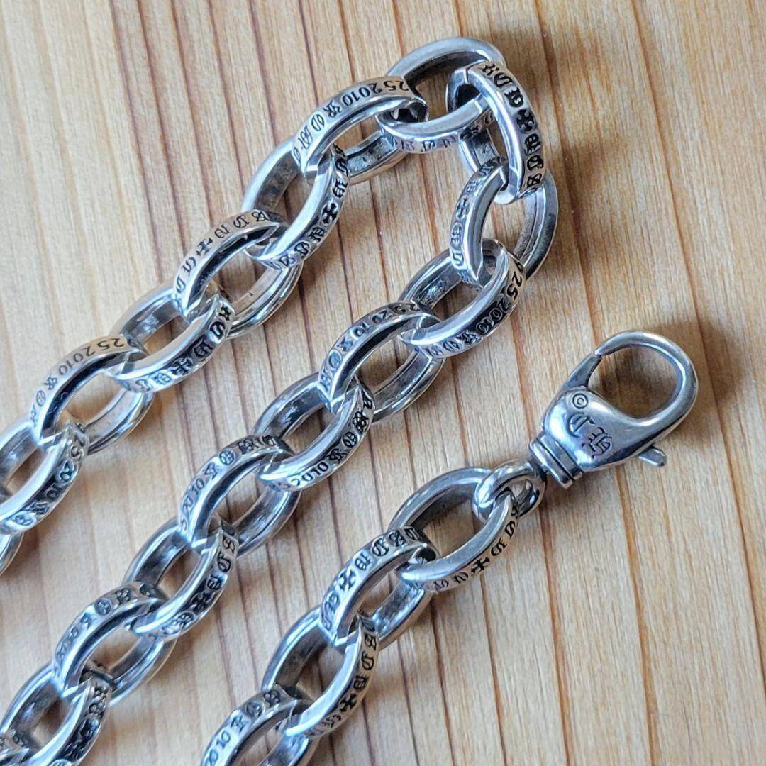 ラージ ペーパーチェーン シルバー925 チェーン ネックレス 