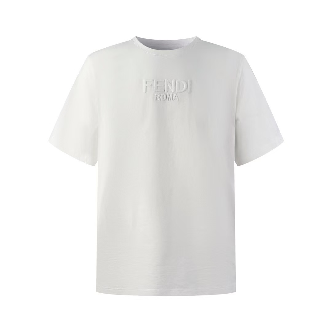 Fendi ホワイトコットン Tシャツ