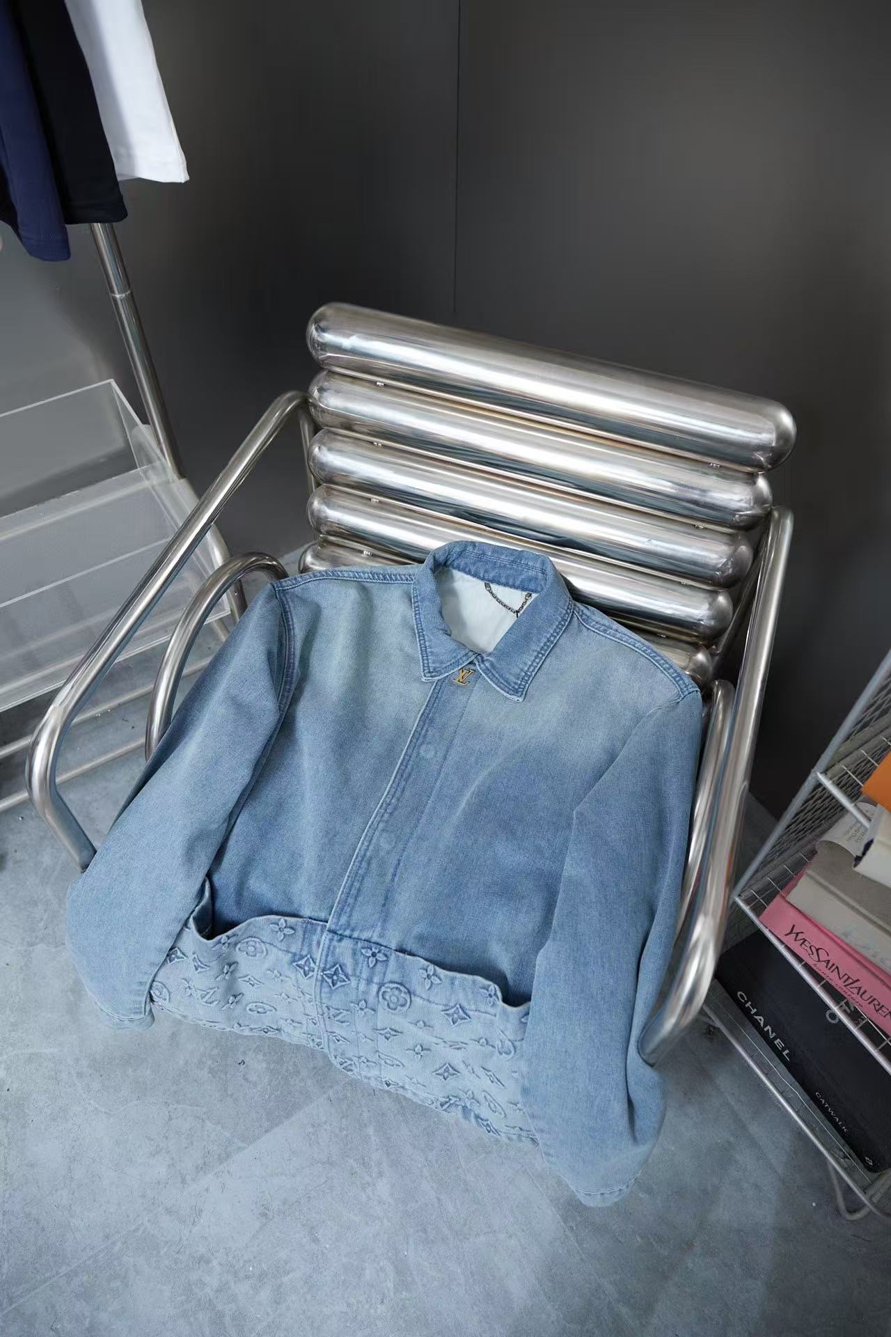 Louis vuitton アップサイクルデニム キャンバスジャケット