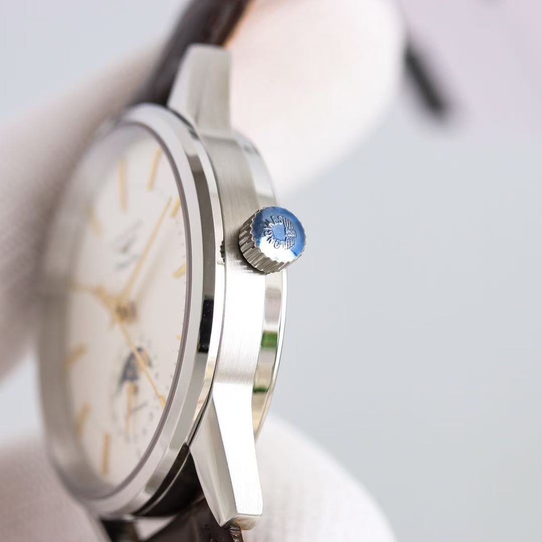 LONGINES  ロンジン  FLAGSHIP HERITAGE MOONPHASE, L4.815.4.78.2, 自動巻 ウォッチ, Ø 38.50 mm, ステンレススティール.